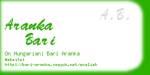 aranka bari business card